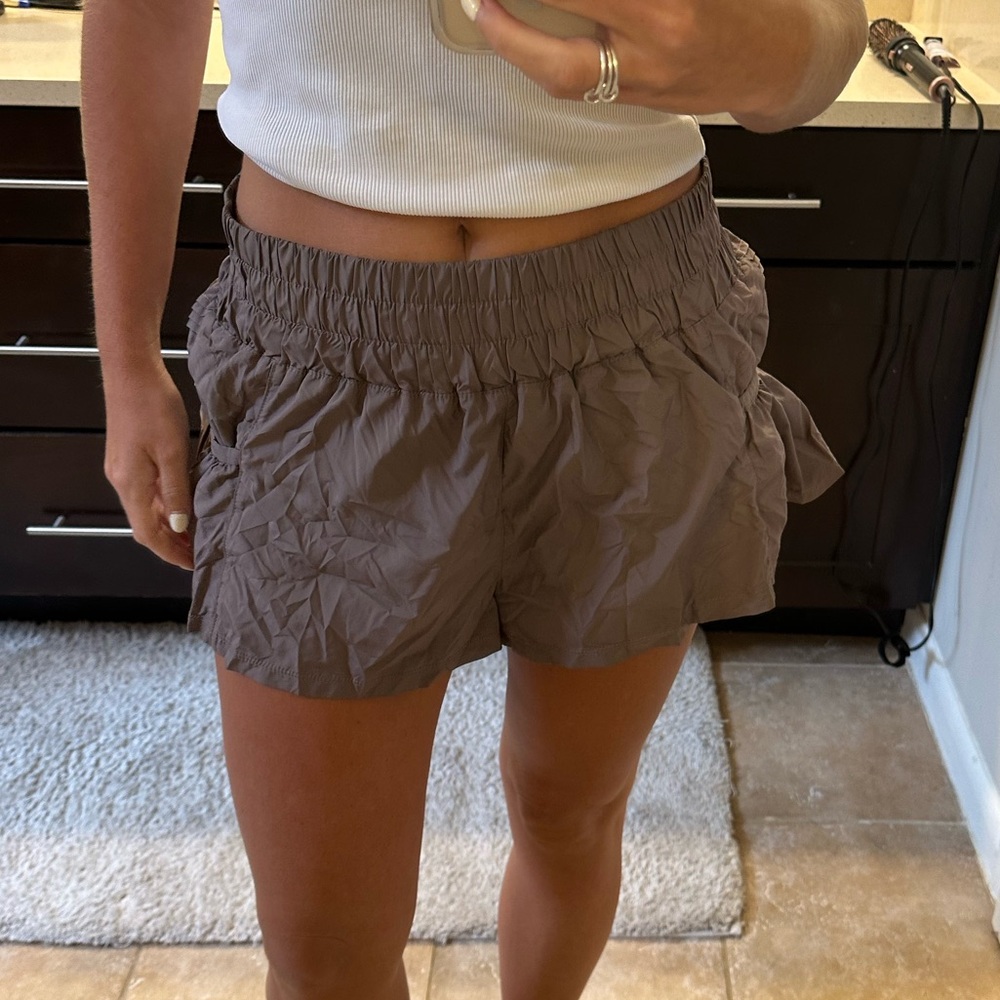 Free People Movement Women's Athletic Brownish Shorts